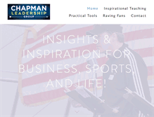 Tablet Screenshot of chapmanleadership.com